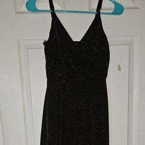 Black & Gold Glitter Romper